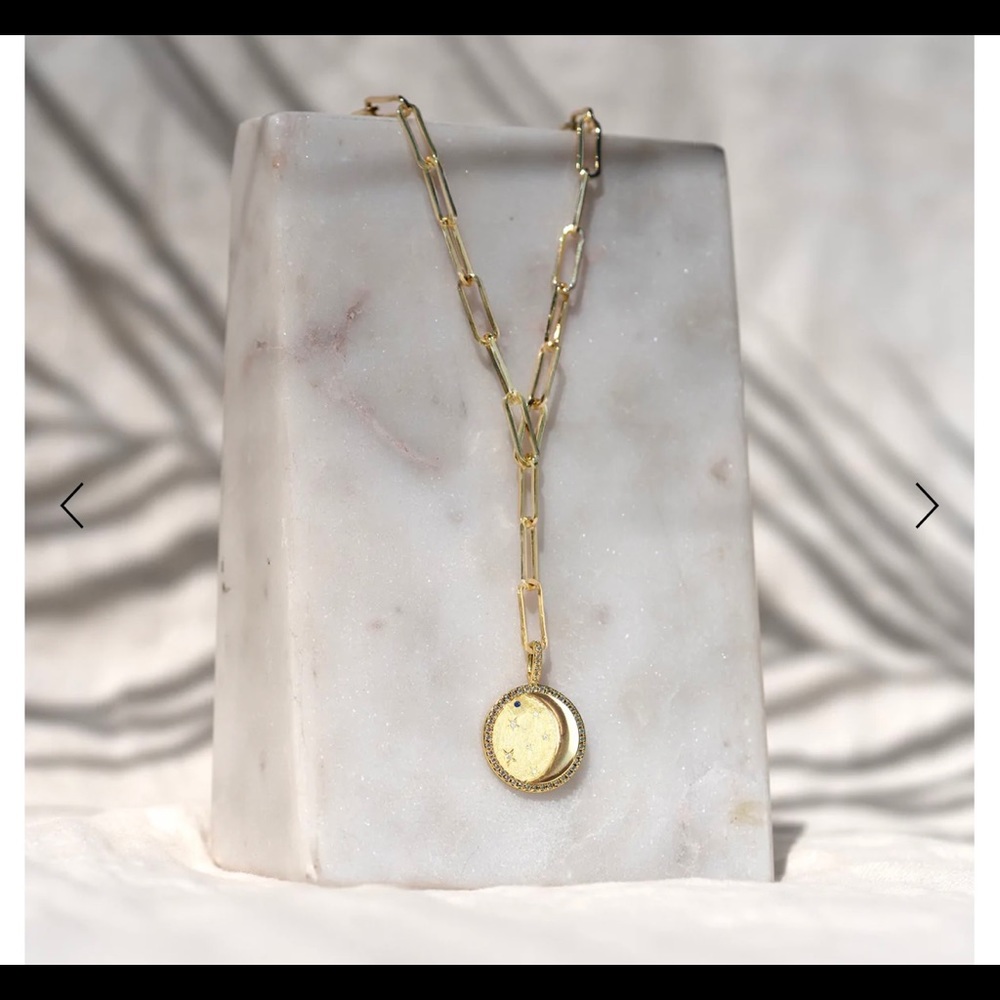 Melinda Maria Star Lariat Necklace